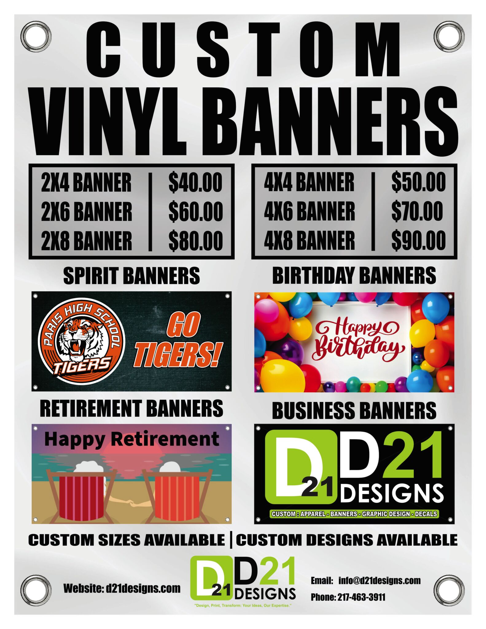 Custom Banners