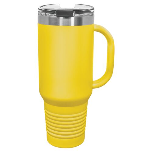 40 oz. Travel Mug with Handle, Straw Included Thumbnail